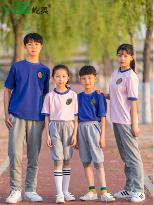 屹奧2019小、初、高夏季校服新款運動套裝